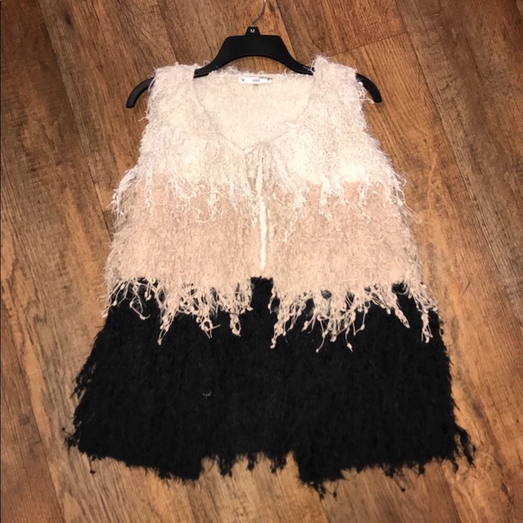 Sioni Tops - 🍂 Shag Vest Top Color Block Ombré S M Shioni